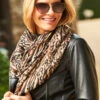 Natural Abstract Animal Print Scarf