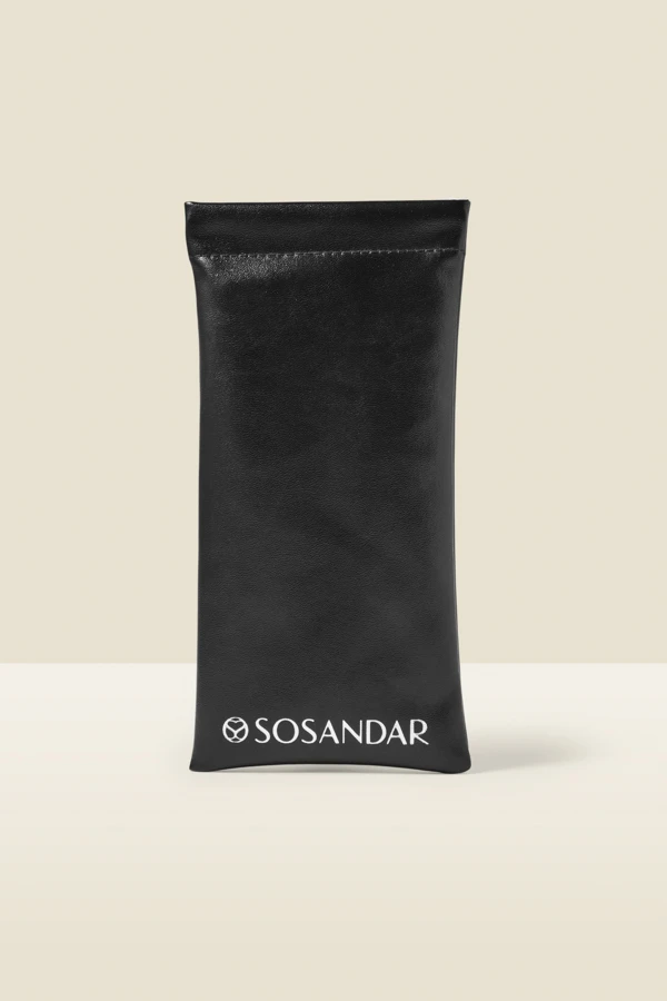 Black & Gold Chain Detail Cateye Sunglasses - Image 4